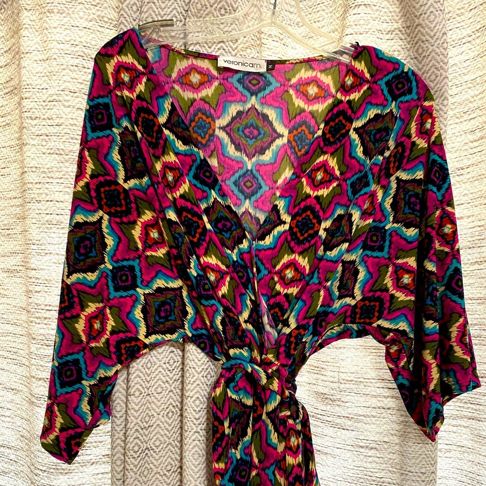 Veronica M Geometric Print Romper